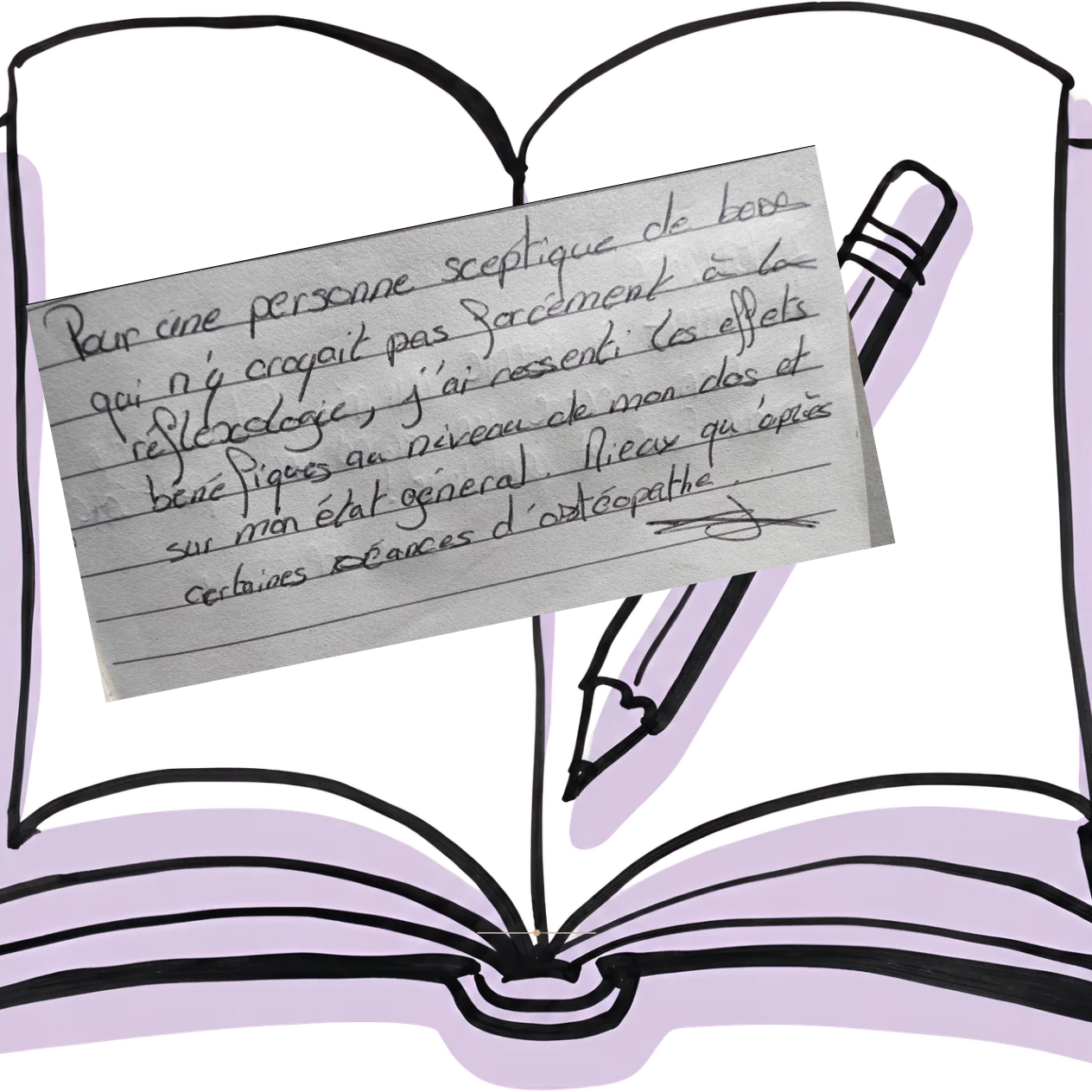 Extrait livre d'or AVIS REFLEXOLOGIE ROYE